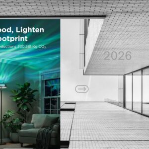 Govee RGBIC smart uplighter floor lamp with ripple projector effects, colorful LED ambient lighting, and modern corner standing design for living room, bedroom, gaming room, and smart home décor.