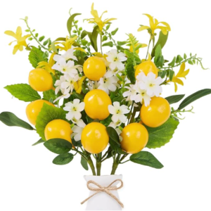 3 PCS Summer Lemon Decor, Artificial Fruit Lemon Picks,