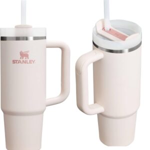 STANLEY Quencher H2.0 30 oz Rose Quartz 2.0 insulated stainless steel tumbler with handle and straw